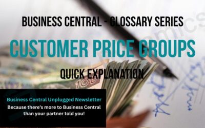 Customer Price Groups in Business Central Explained