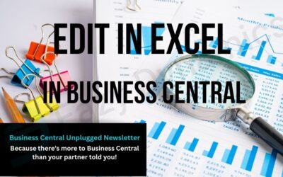 Edit in Excel in Business Central